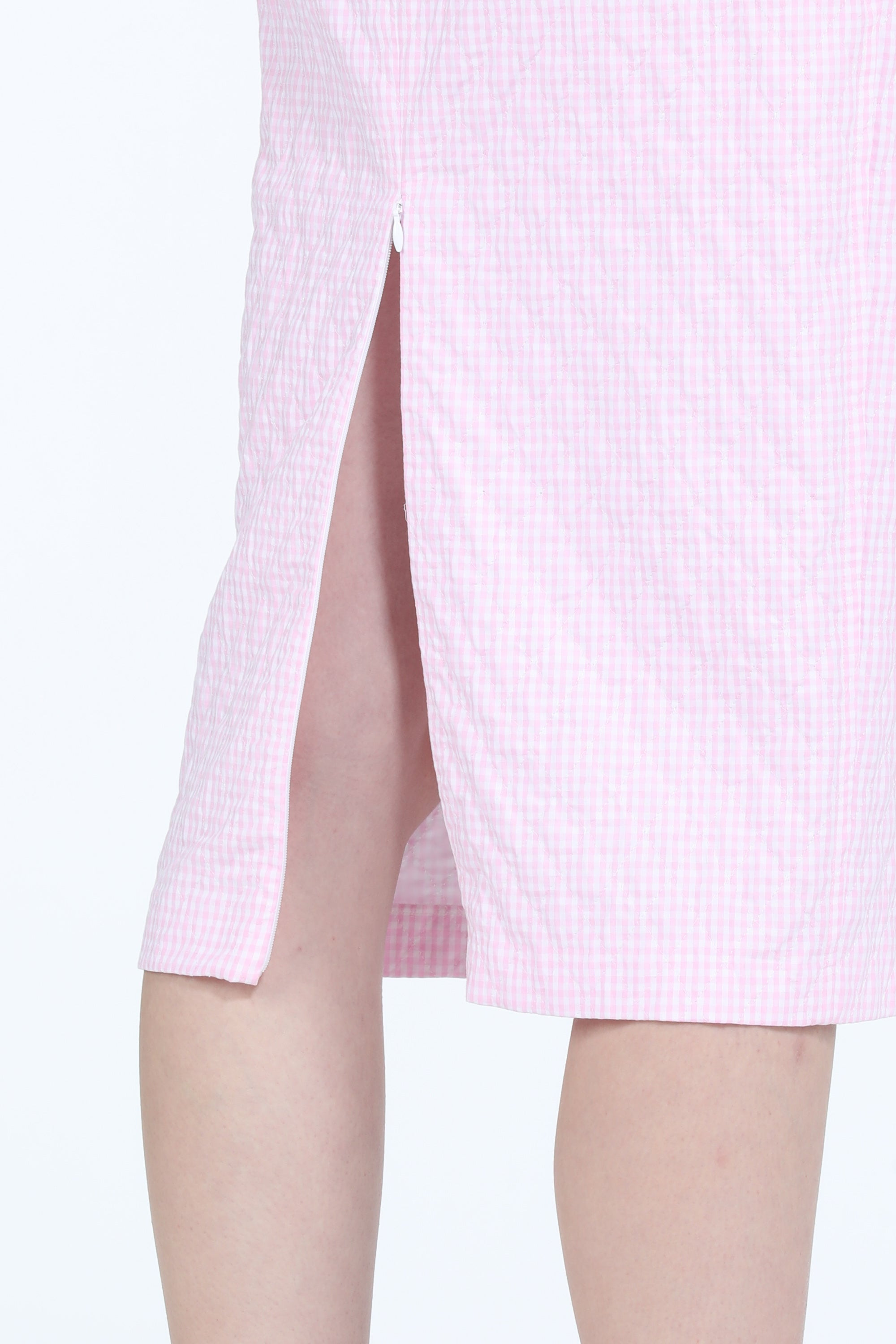 GINGHAM CHECK MIDI SKIRT - 5