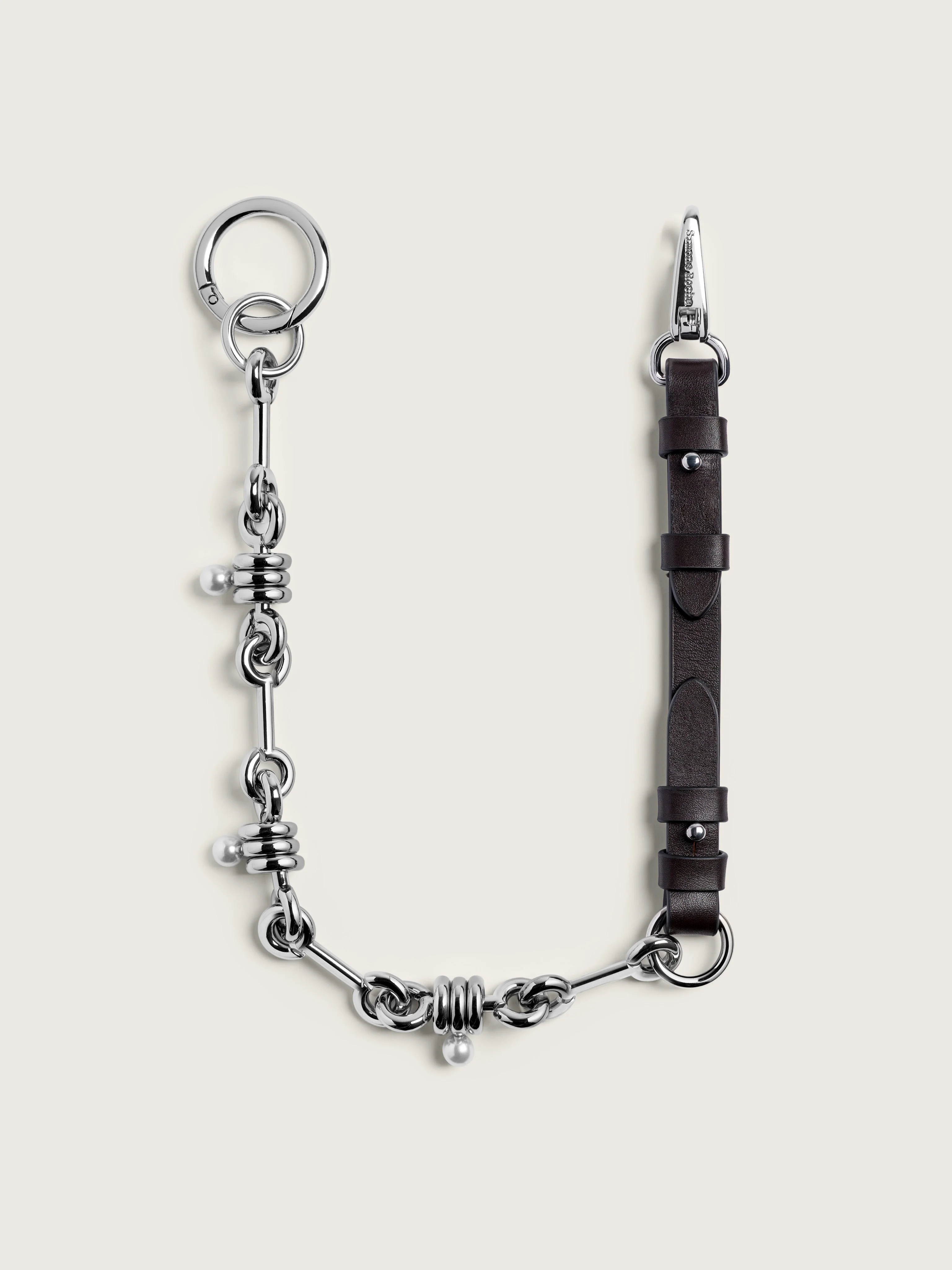 Bridle Stacked Link Pearl Chain Wallet Chain - 1