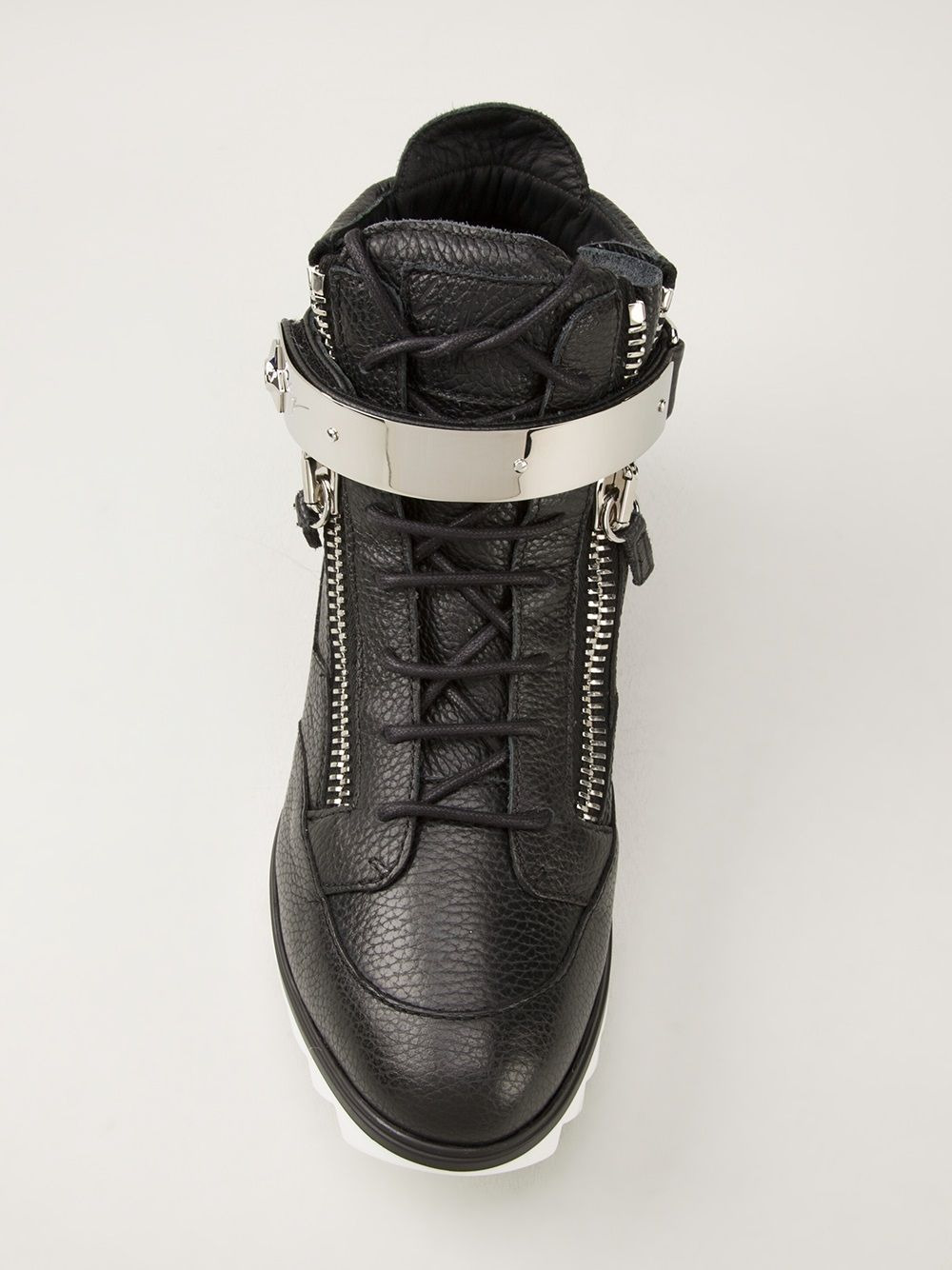 zip detailed biker boots - 4