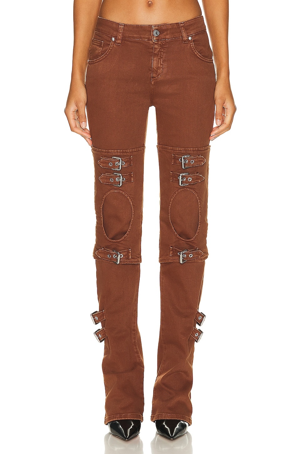 【Blumarine】 Embellished buckle boyfriendジーンズ Blumarine Embellished buckle boyfriend jeans | mytheresa
