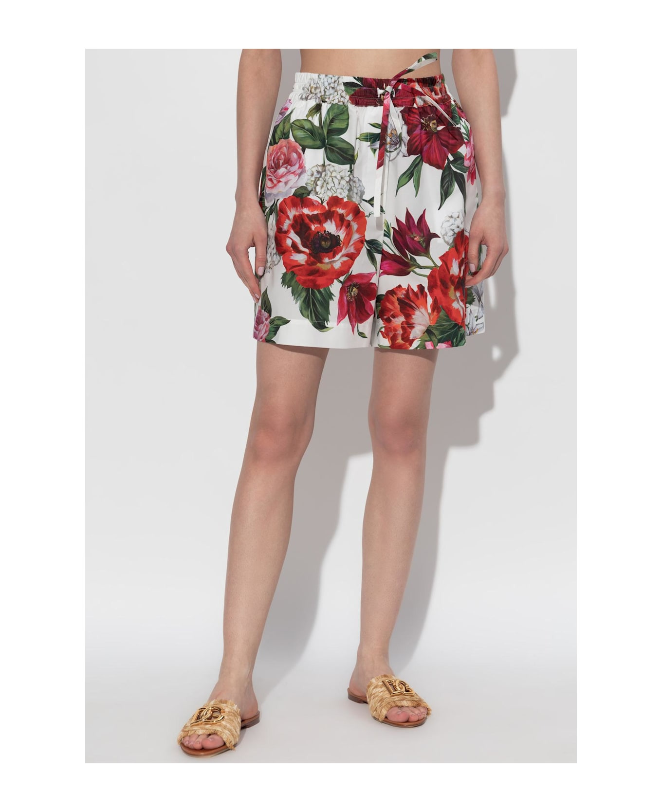 Dolce & Gabbana Floral Motif Shorts - 3