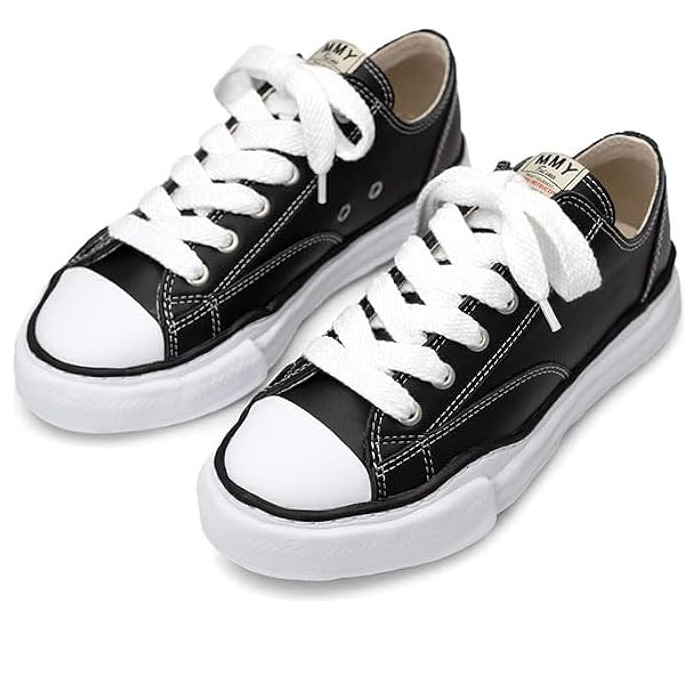 Maison MIHARA YASUHIRO Peterson OG Sole Leather Low 'Black' A06FW736-BLACK - 4