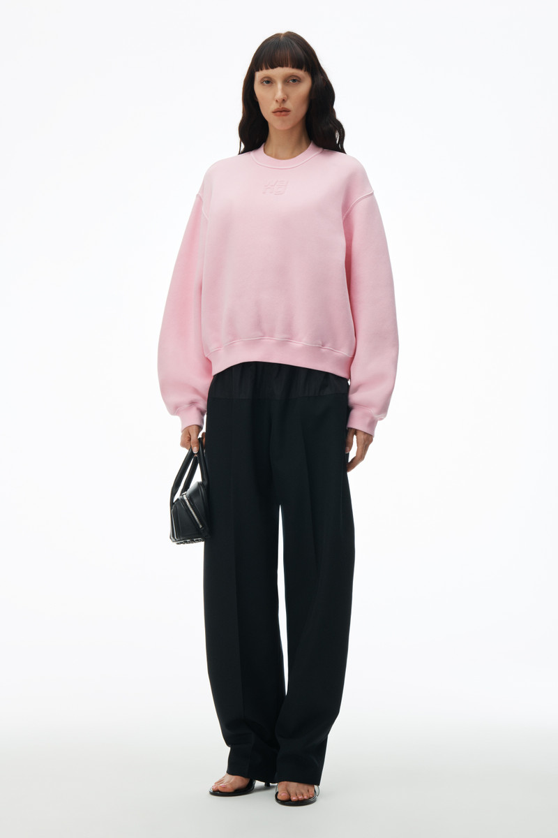 Alexander Wang puff logo sweatshirt in terry outlook