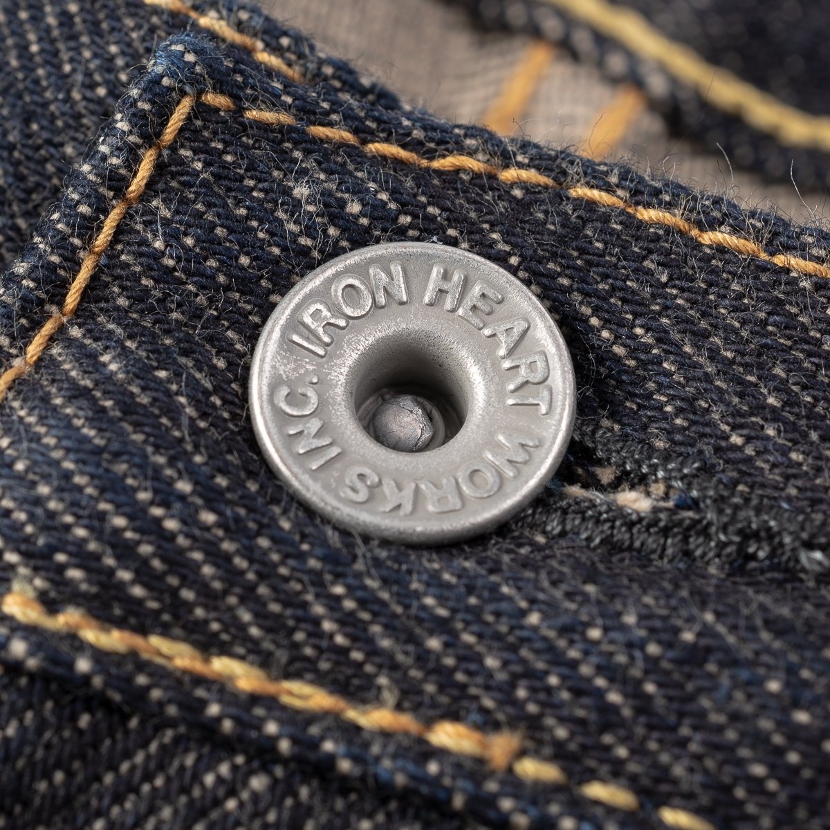 IH-888-SST 21oz Shinayaka Selvedge Denim Medium/High Rise Tapered Cut Jeans - Indigo - 8