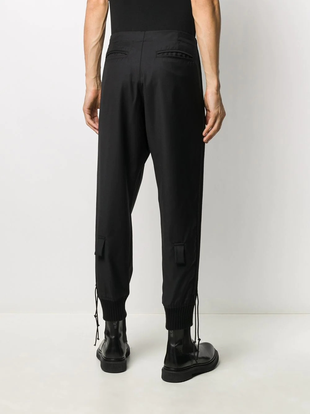 drawstring waist trousers - 4