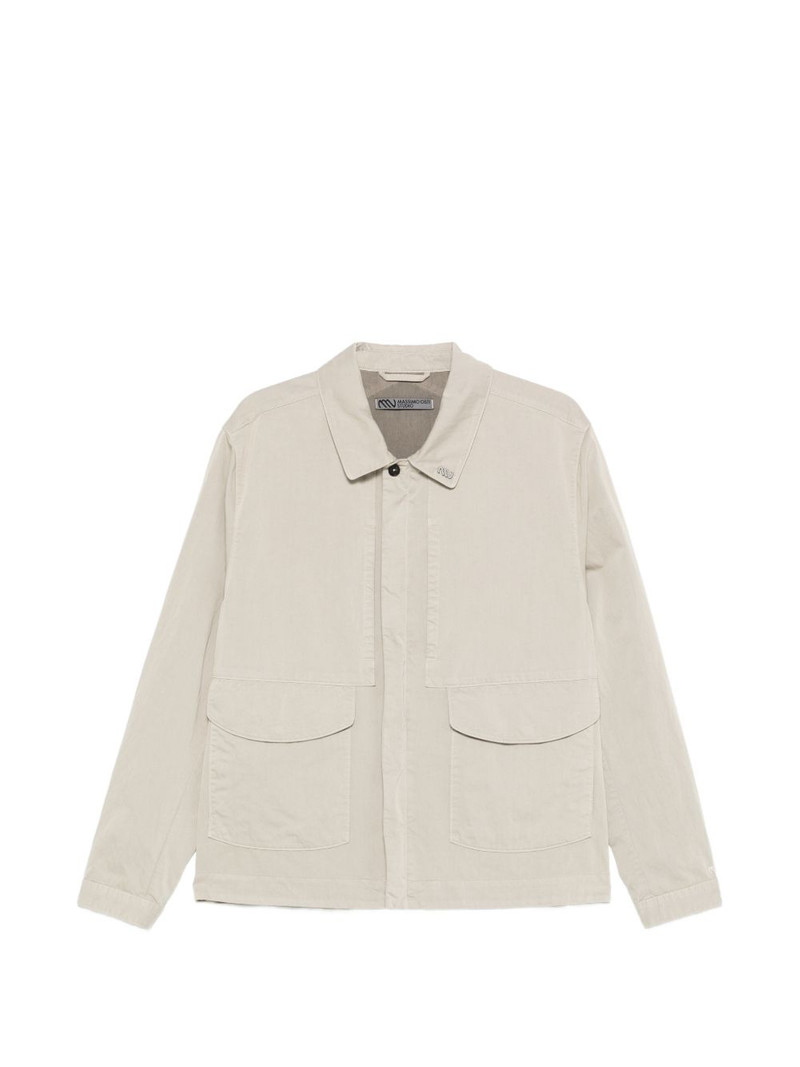 logo-patch pocket jacket 1