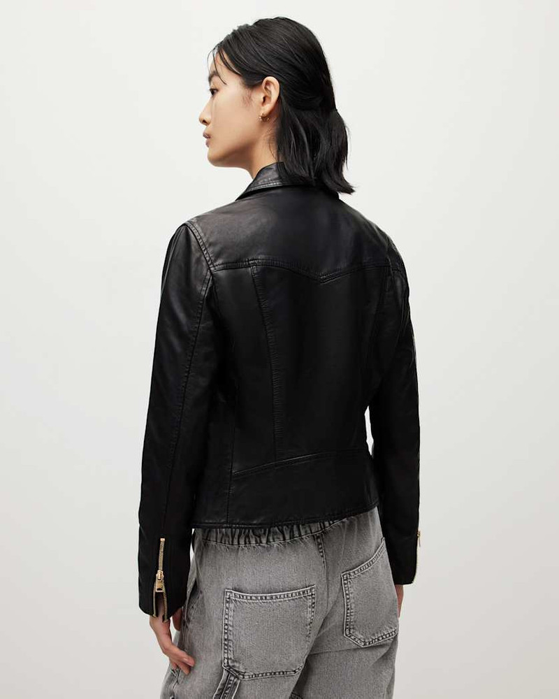 VELA SLIM FIT LEATHER BIKER JACKET 1