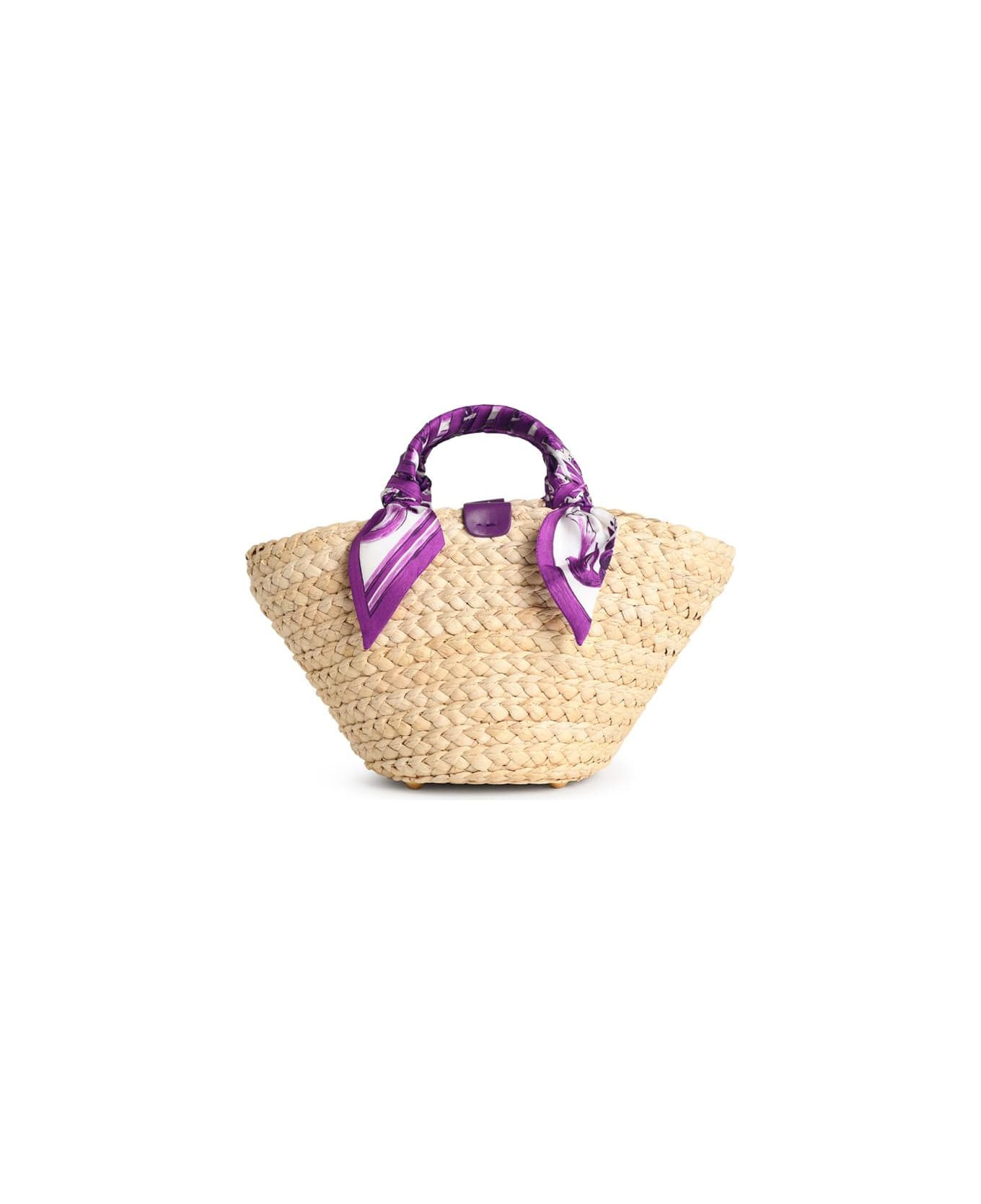 'kendra' Purple Leather Blend Bag - 3