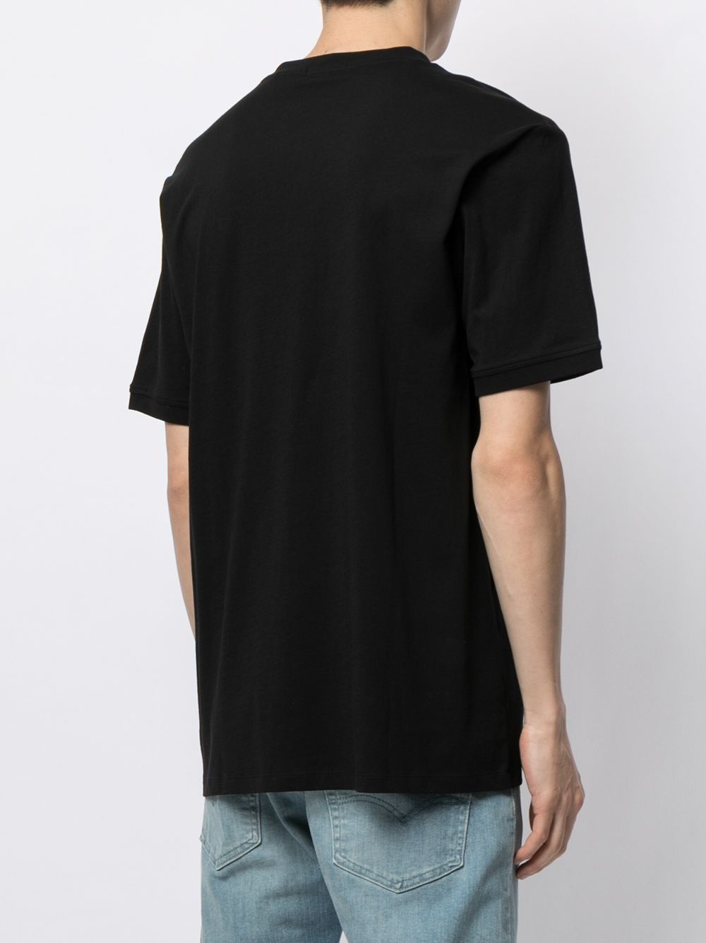 logo-patch cotton T-shirt - 4