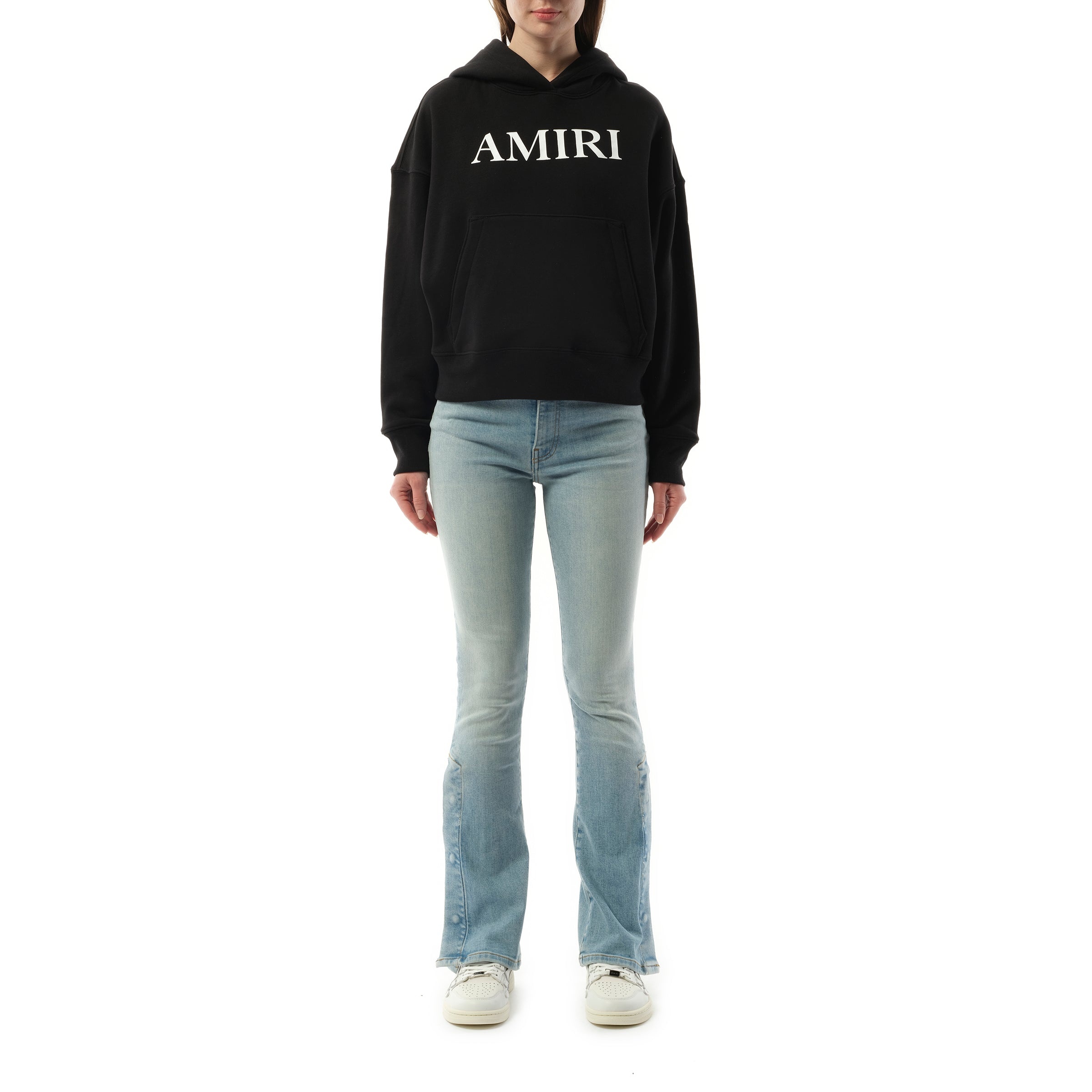 Amiri Core Logo Hoodie in Black/White - 4