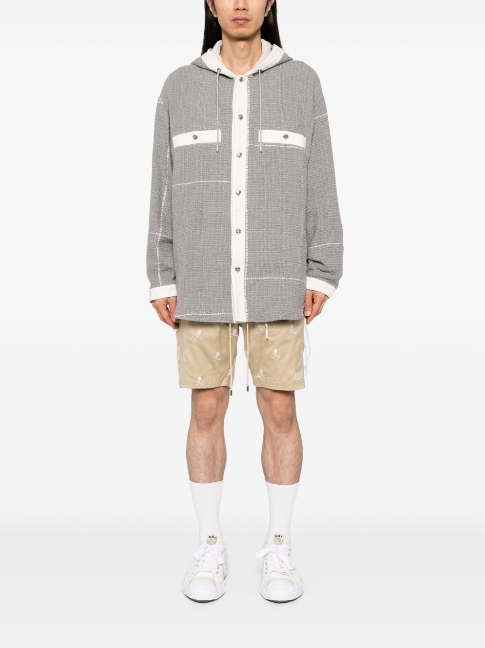 logo-embroidered shorts - 2