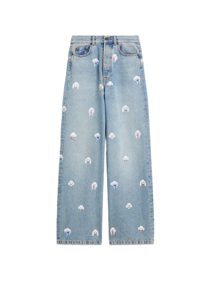 FIORUCCI poodle-print jeans outlook