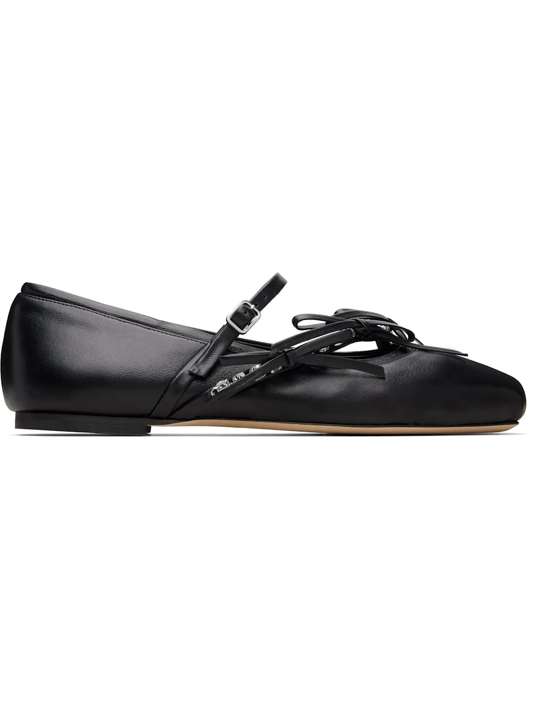 Black Loli Ballerina Flats - 1