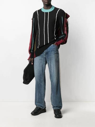 Ambush striped-knit jumper outlook