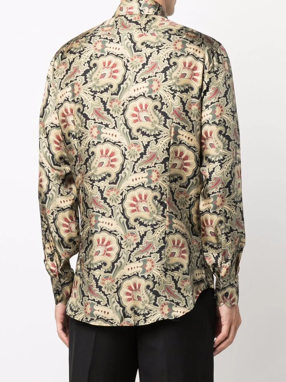 paisley-print silk shirt - 4