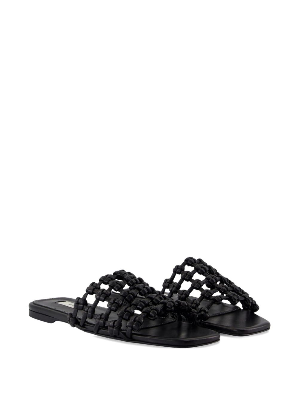 braided leather sandals - 2