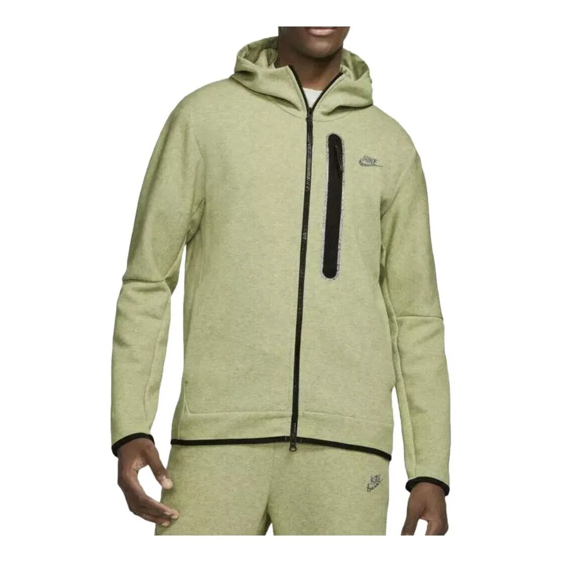 Nike Sportswear Tech Fleece Full-Zip Hoodie 'Lime Ice' DD4688-303 - 1