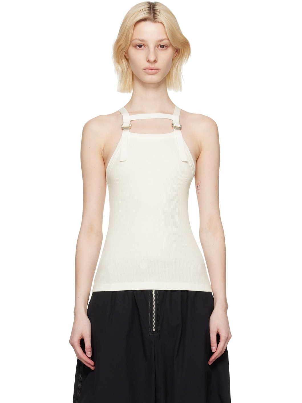 White Safety Harness Tank Top - 1