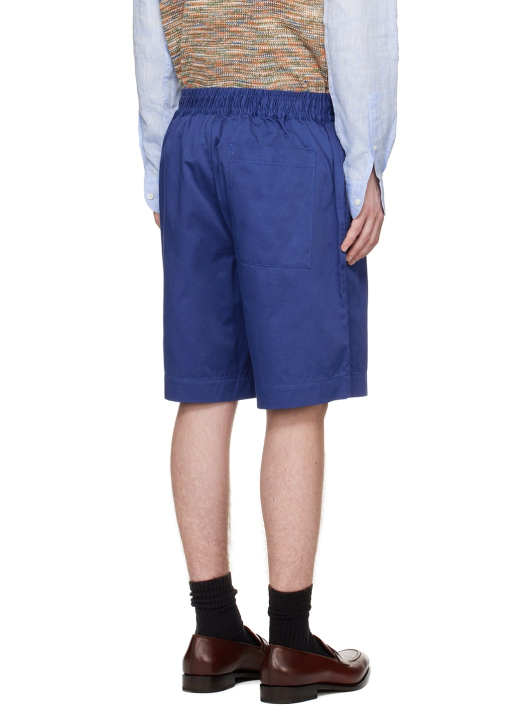 Blue Oversized Shorts - 3