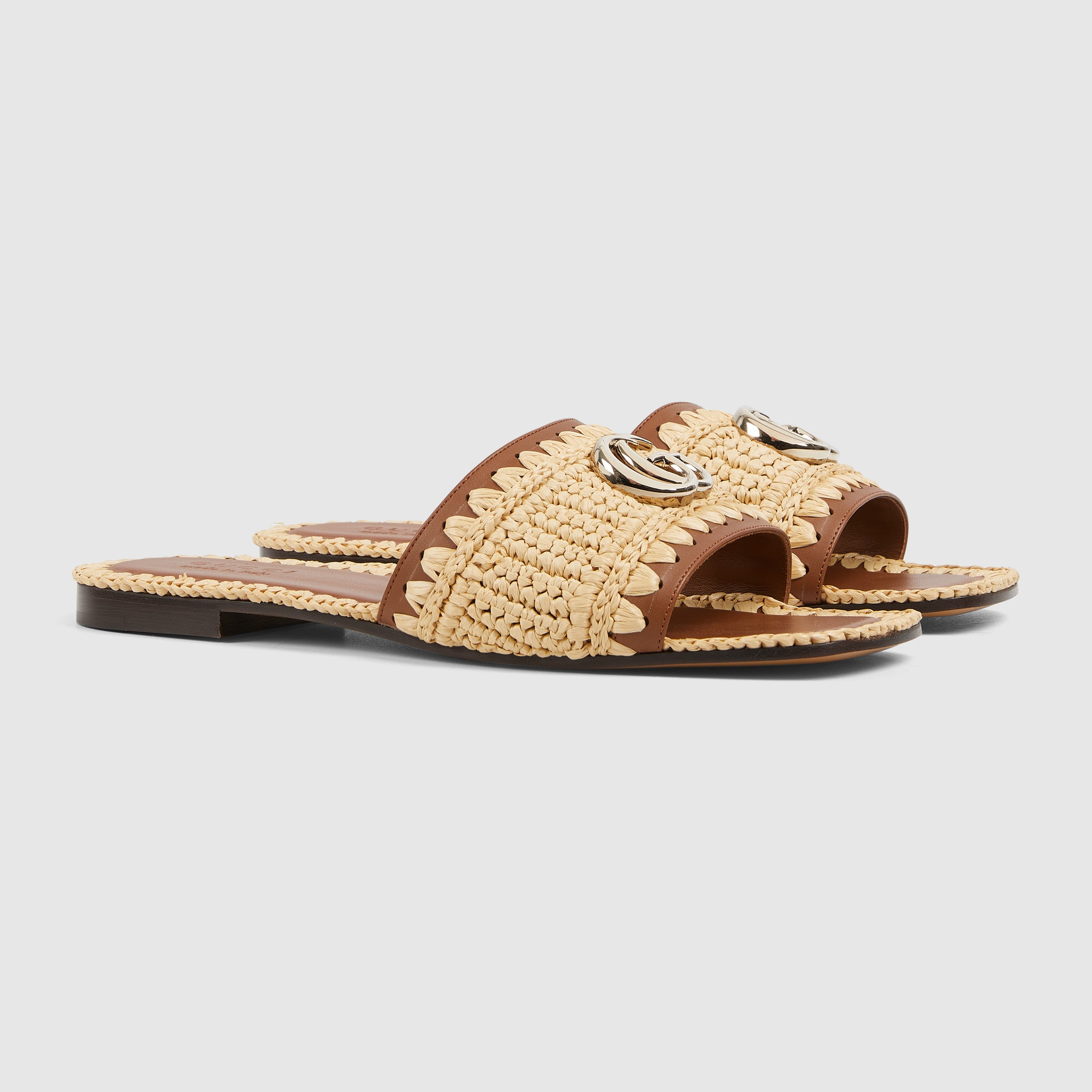 Women's slide sandal with Double G - 2