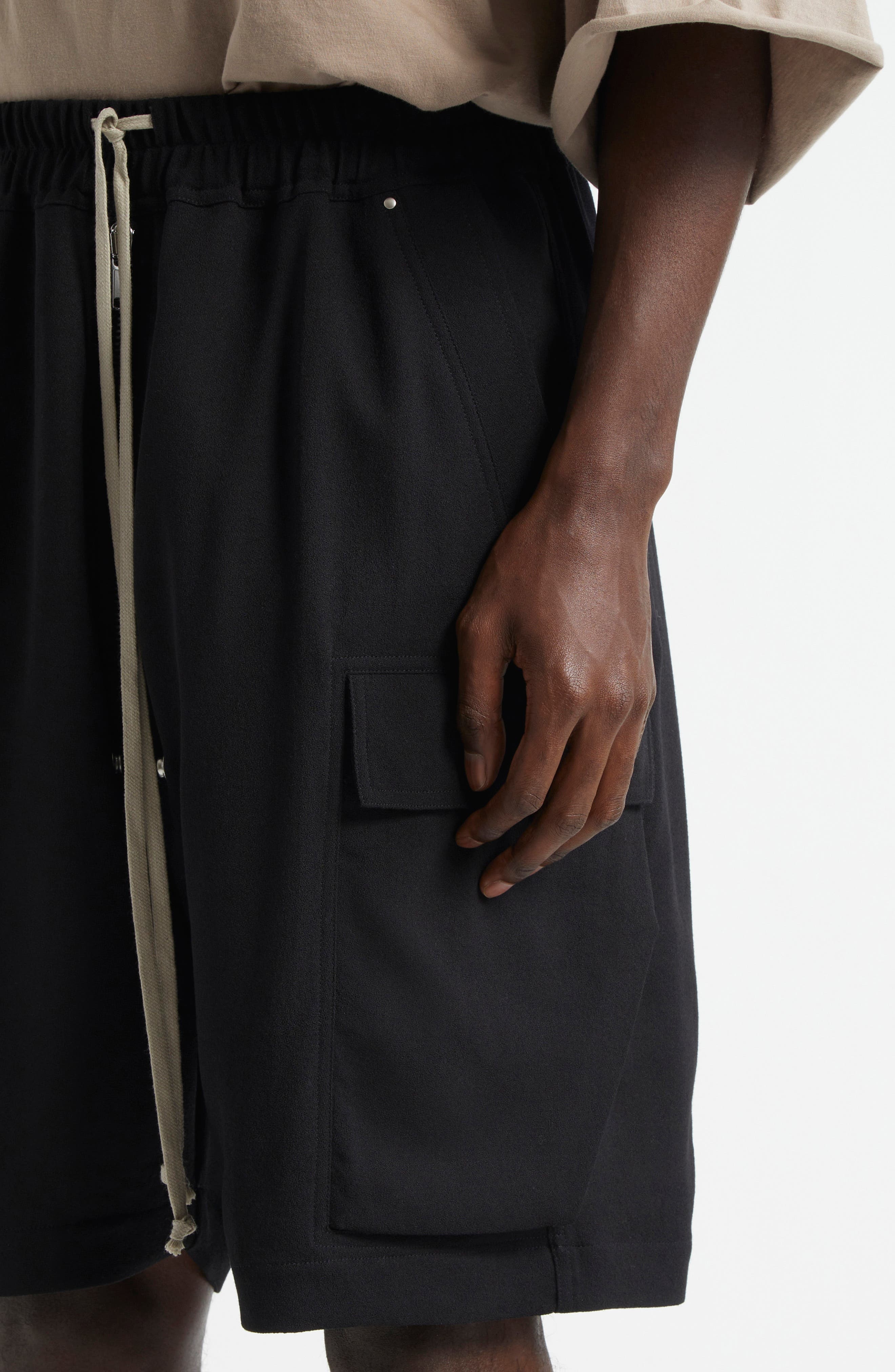 Rick Owens Cargobela Cargo Shorts in Black at Nordstrom - 4