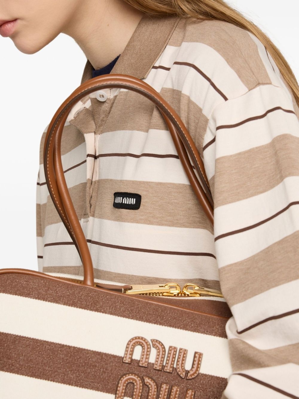 striped polo shirt - 5