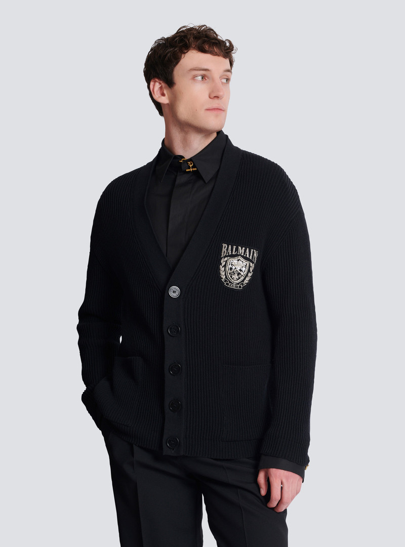 Cotton tube-knit cardigan 6