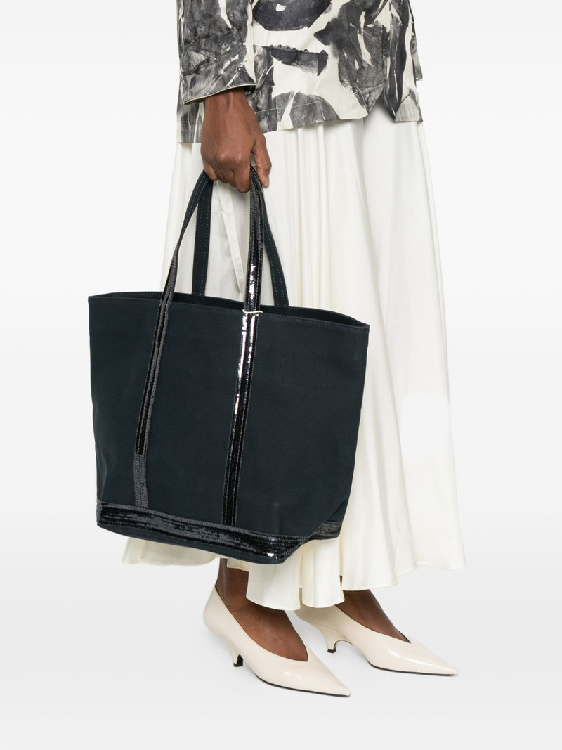 Vanessa Bruno large Cabas sequin-embellished tote bag outlook