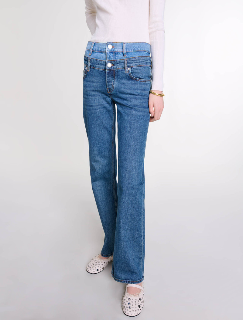 Double waistband jeans 8