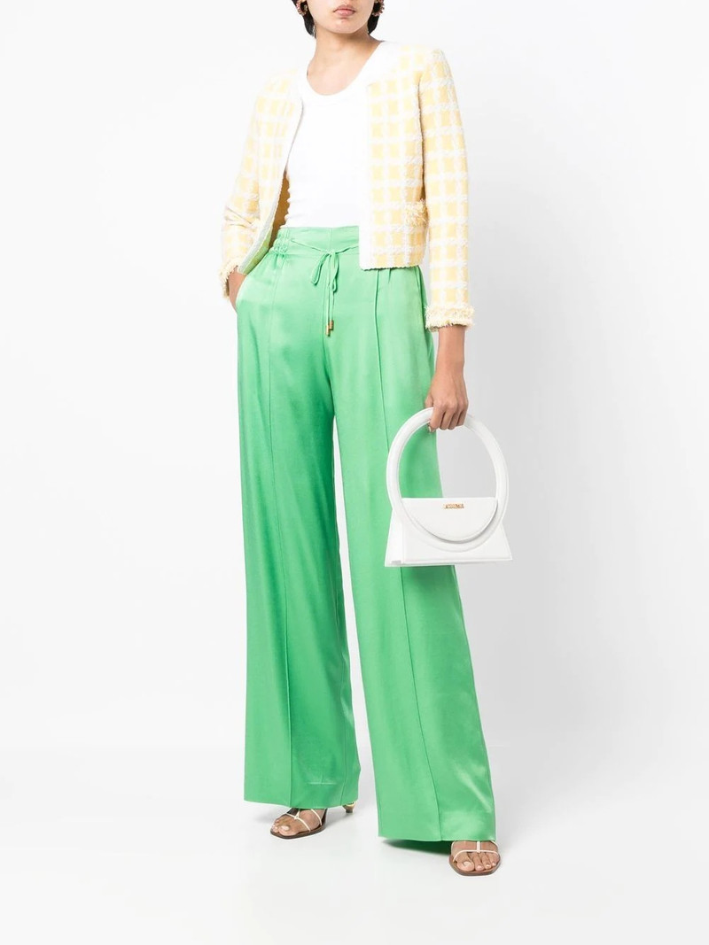Oscar de la Renta elasticated-waist wide leg trousers outlook