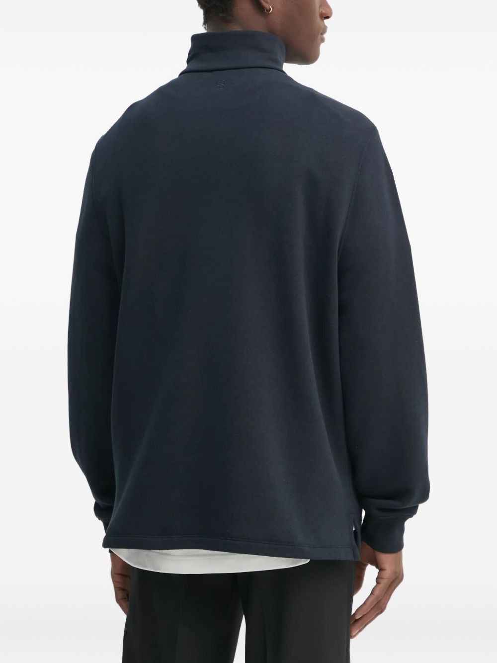 high-neck zip-up sweatshirt - 3