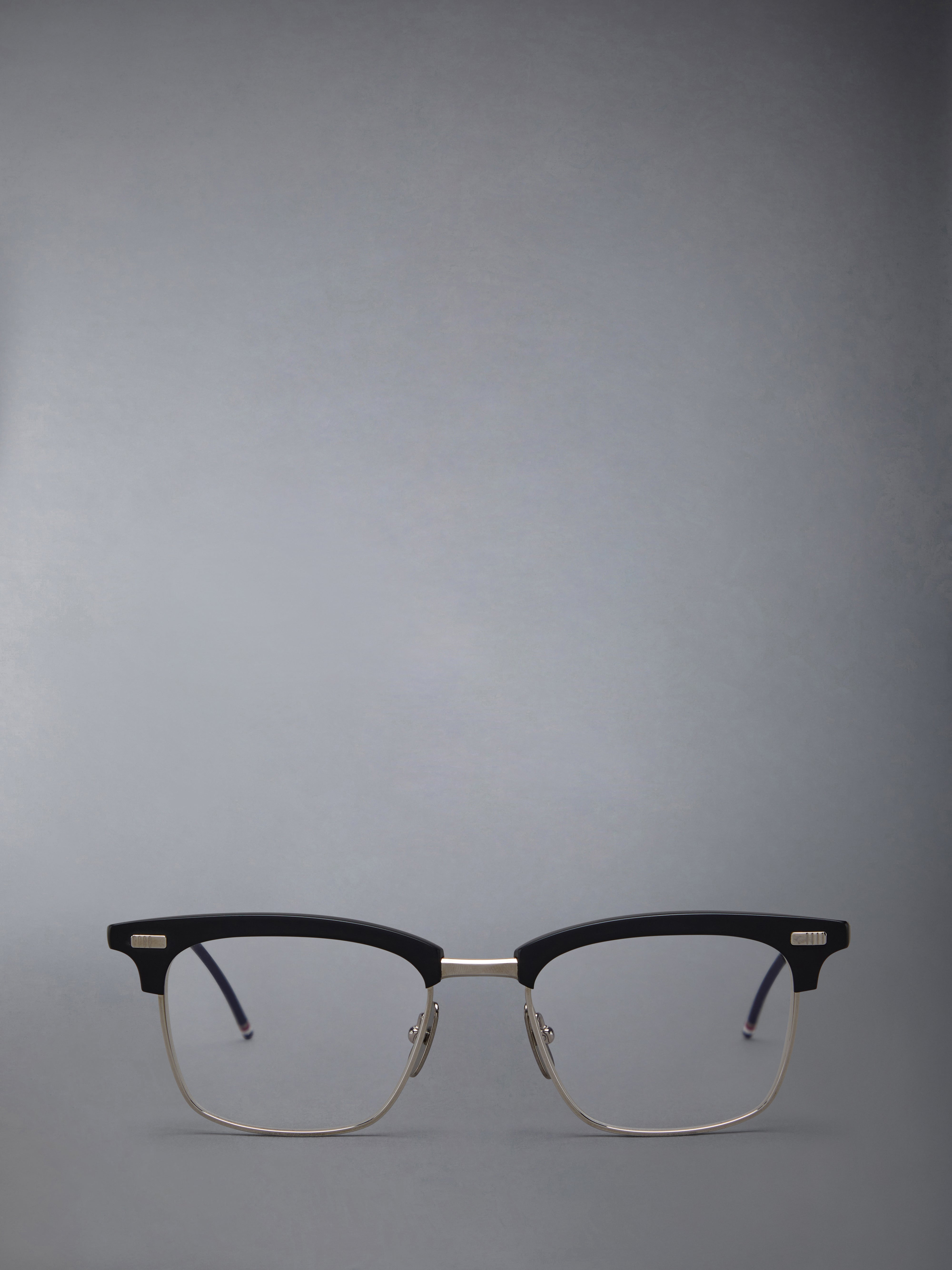 ACETATE AND TITANIUM RECTANGULAR EYEGLASSES - 1