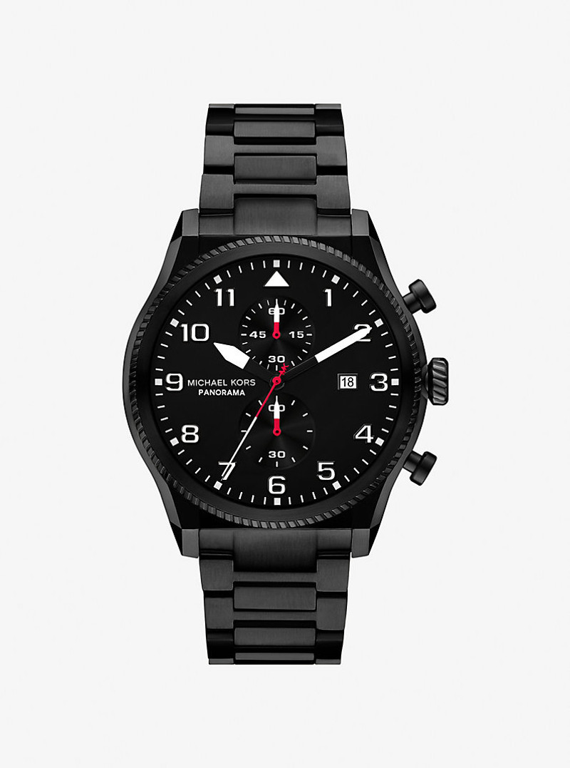 Oversized Panorama Black-Tone Watch 1