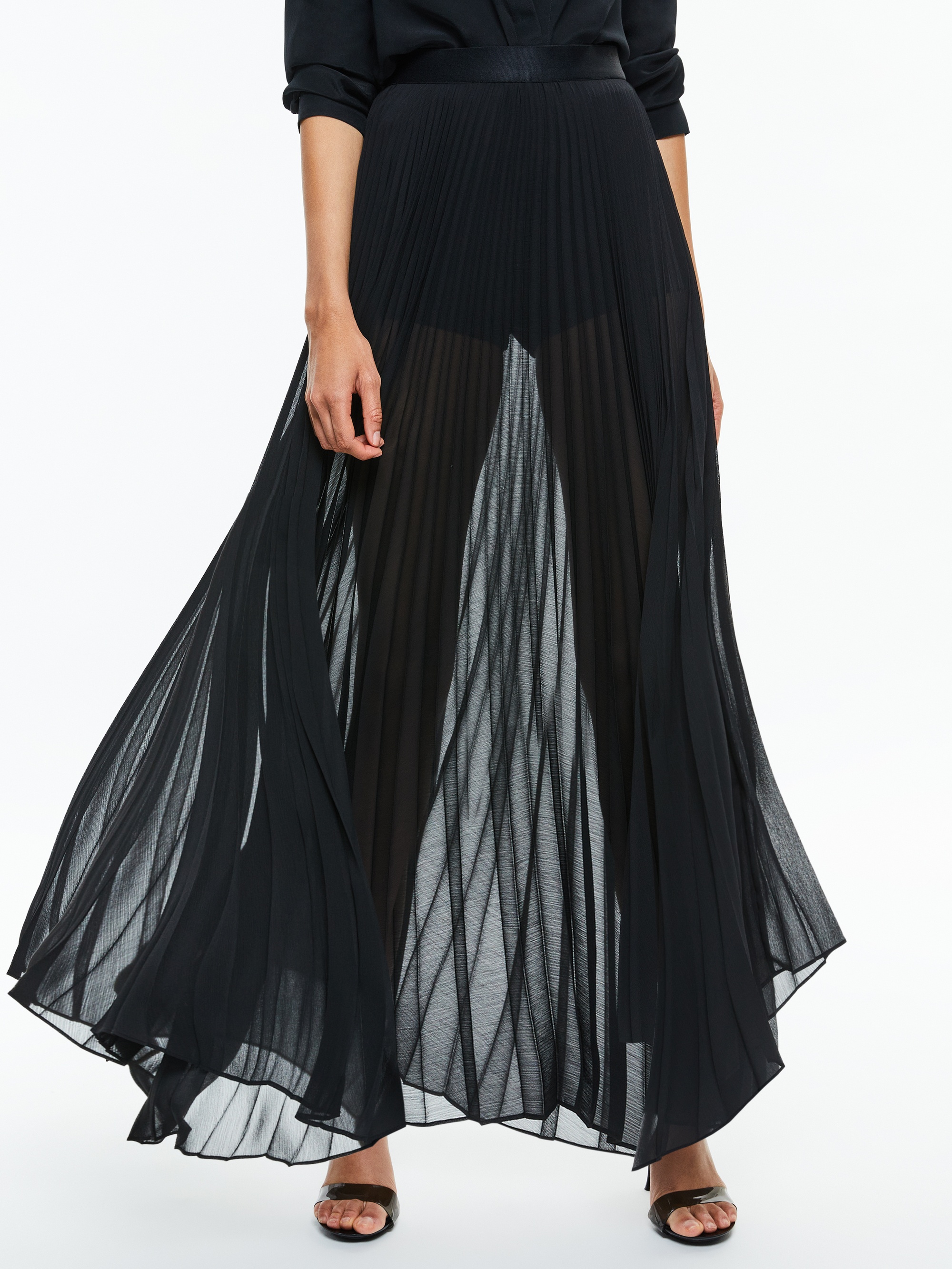 KATZ PLEATED MAXI SKIRT WITH HOT PANT - 2