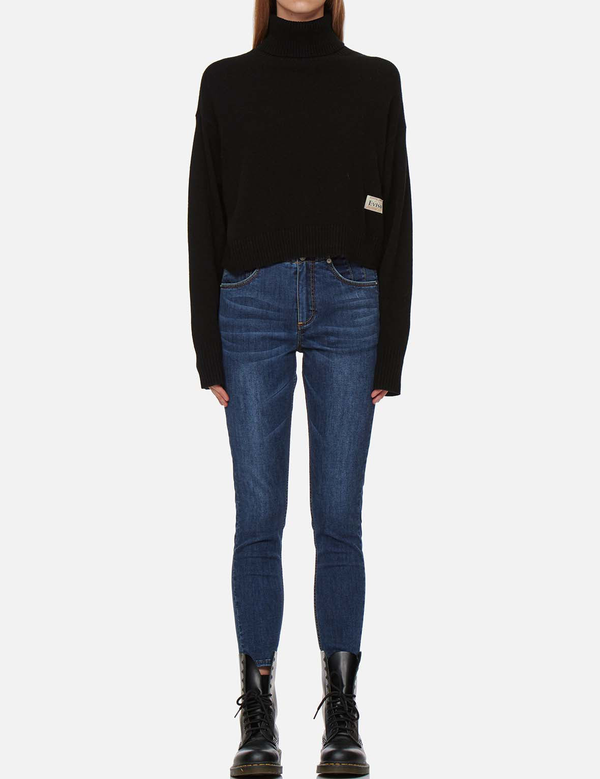KAMON EMBROIDERY TURTLENECK KNITTED PULLOVER - 6