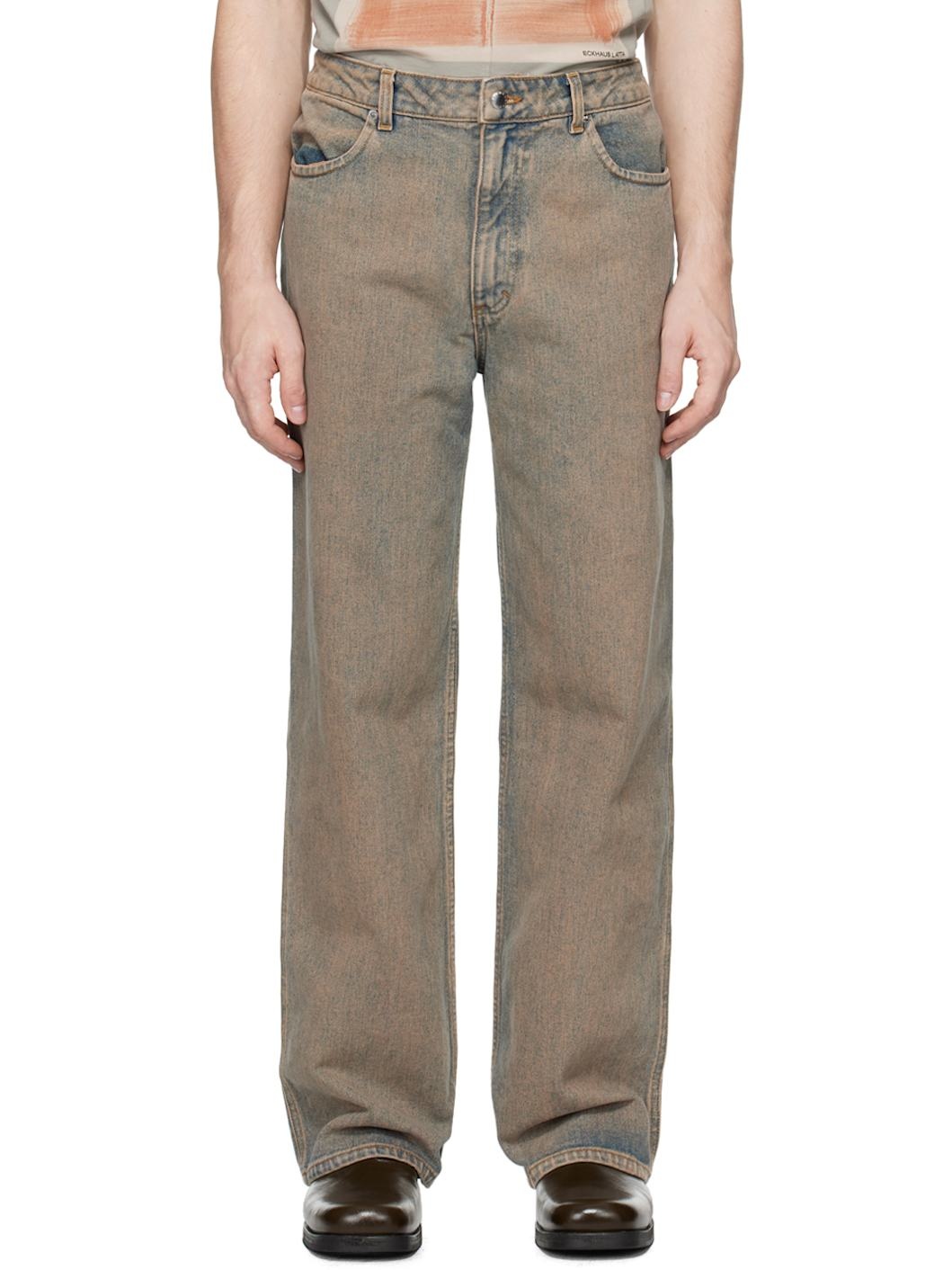Blue Wide Leg Jeans - 1