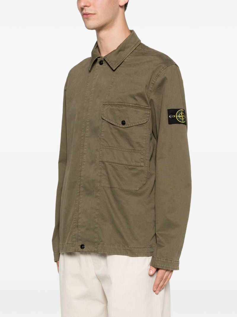 Compass logo-patch shirt 3