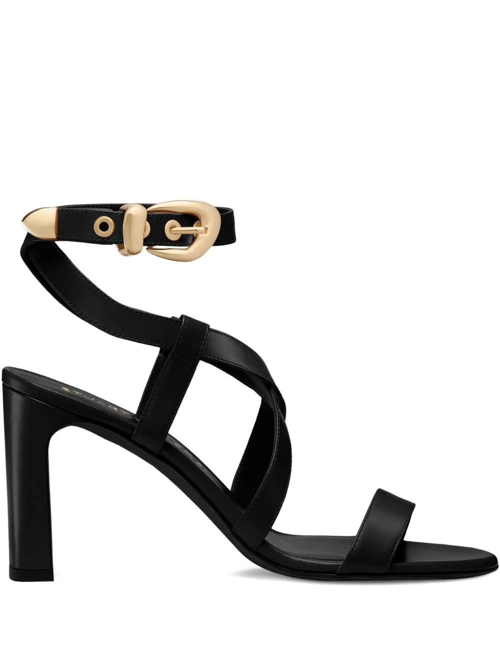buckle-embellished crossover sandals - 1