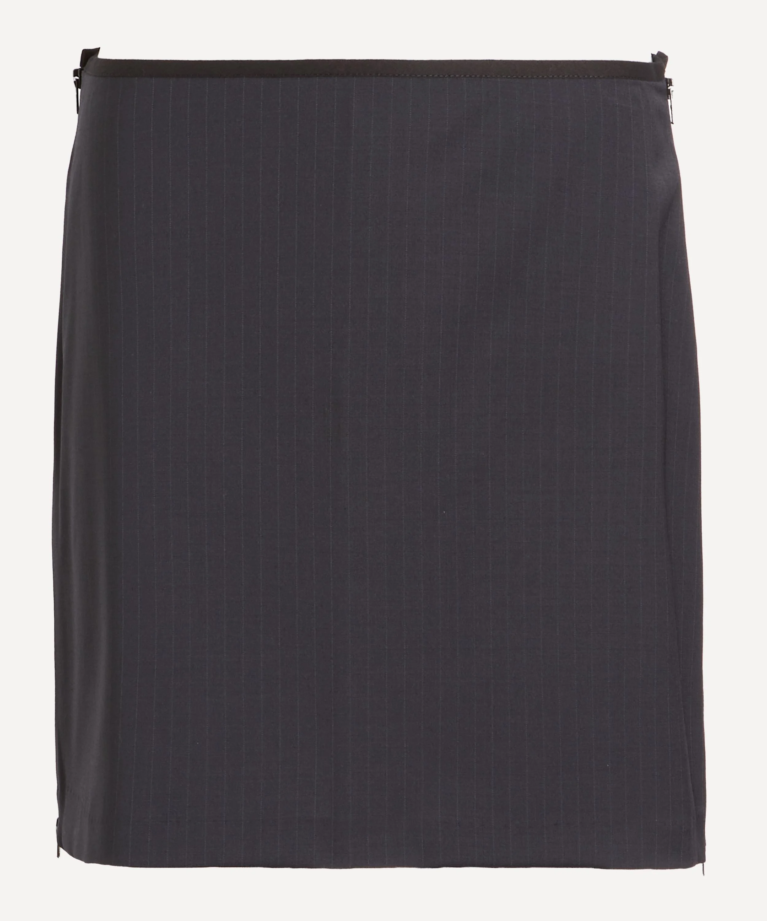 Lumieti Dark Grey Pinstripe Mini Skirt - 1