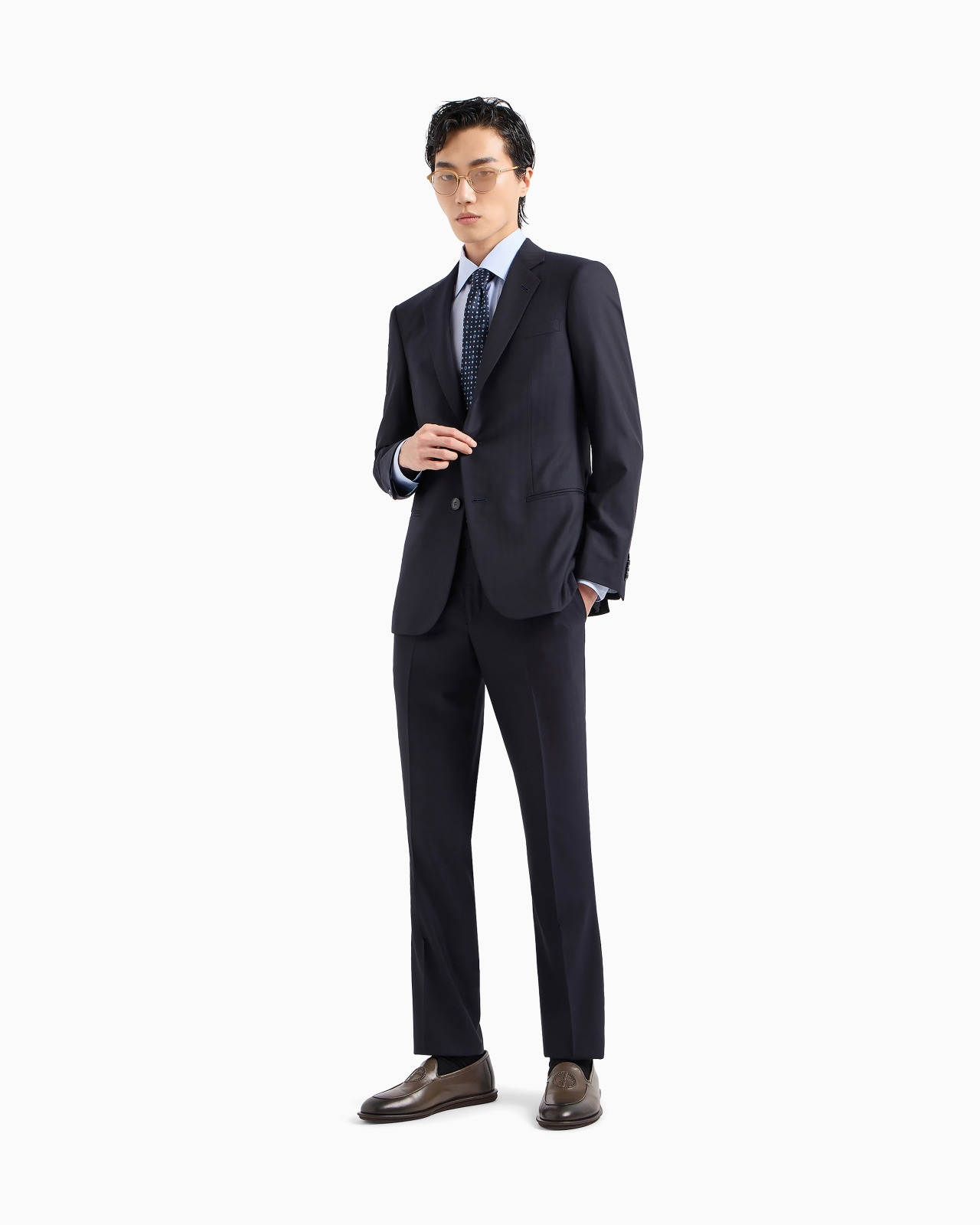 Manhattan line virgin-wool single-breasted suit - 2