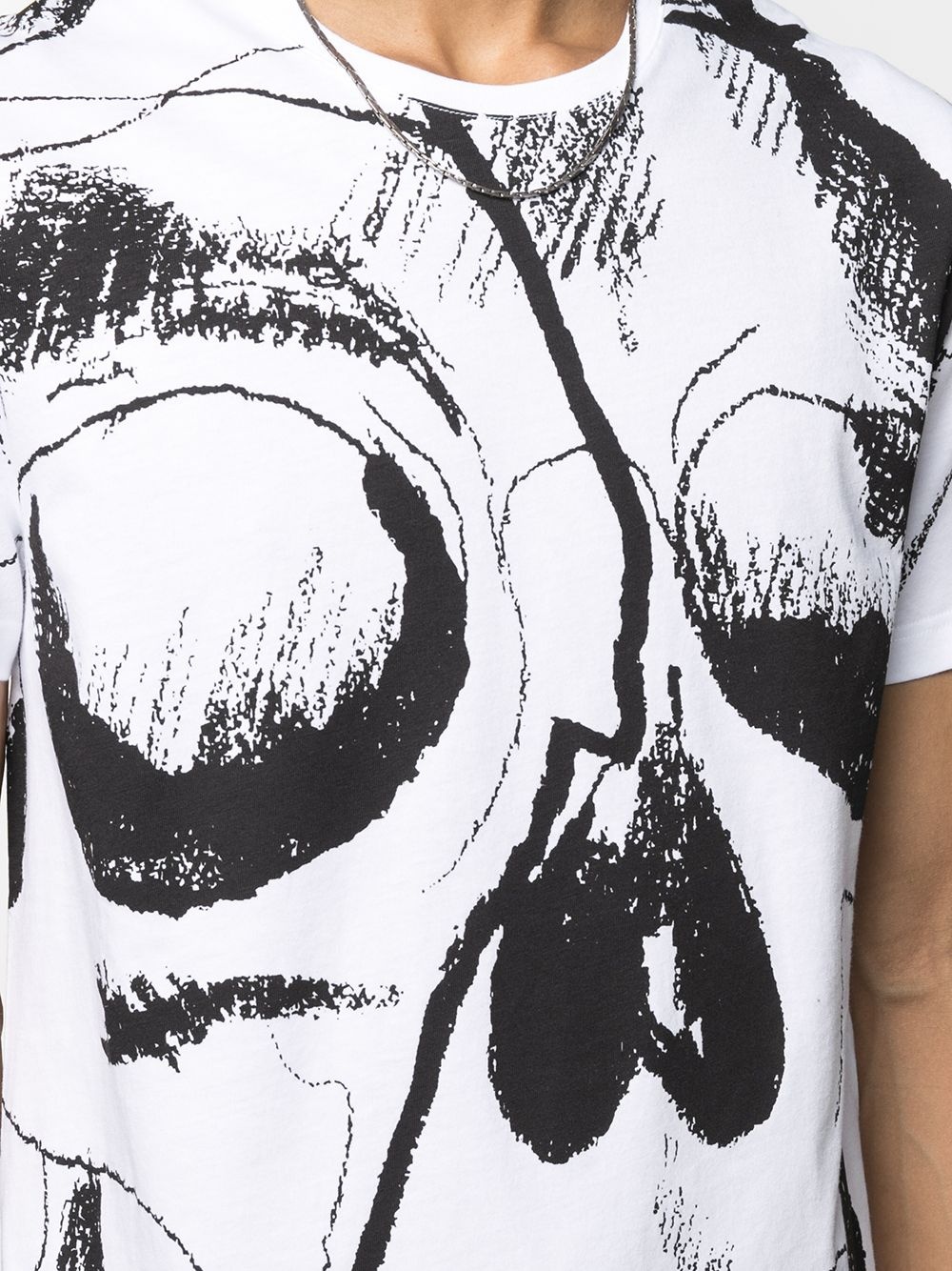 skull print T-shirt - 5