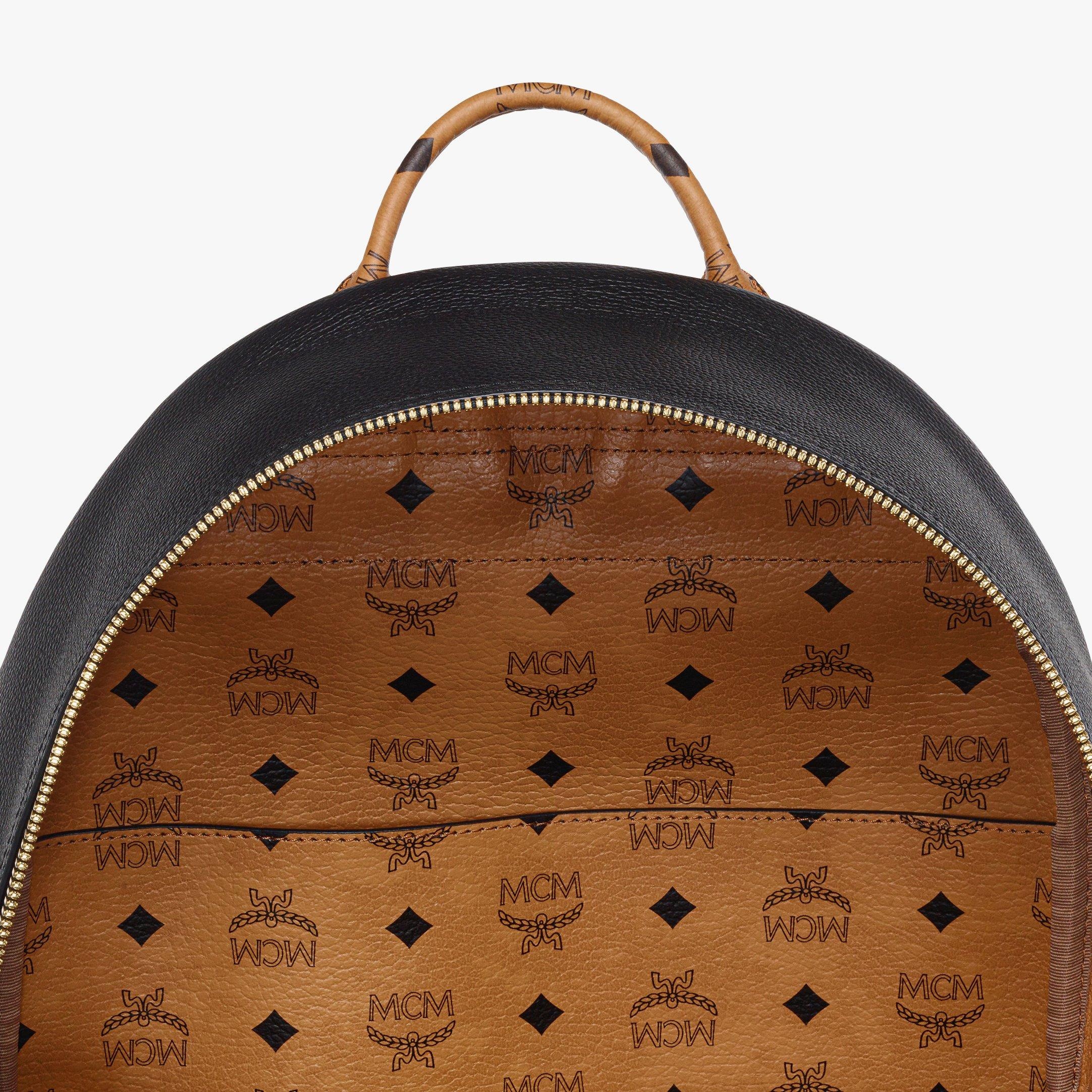 Stark Backpack in Embossed Logo Leather - 4