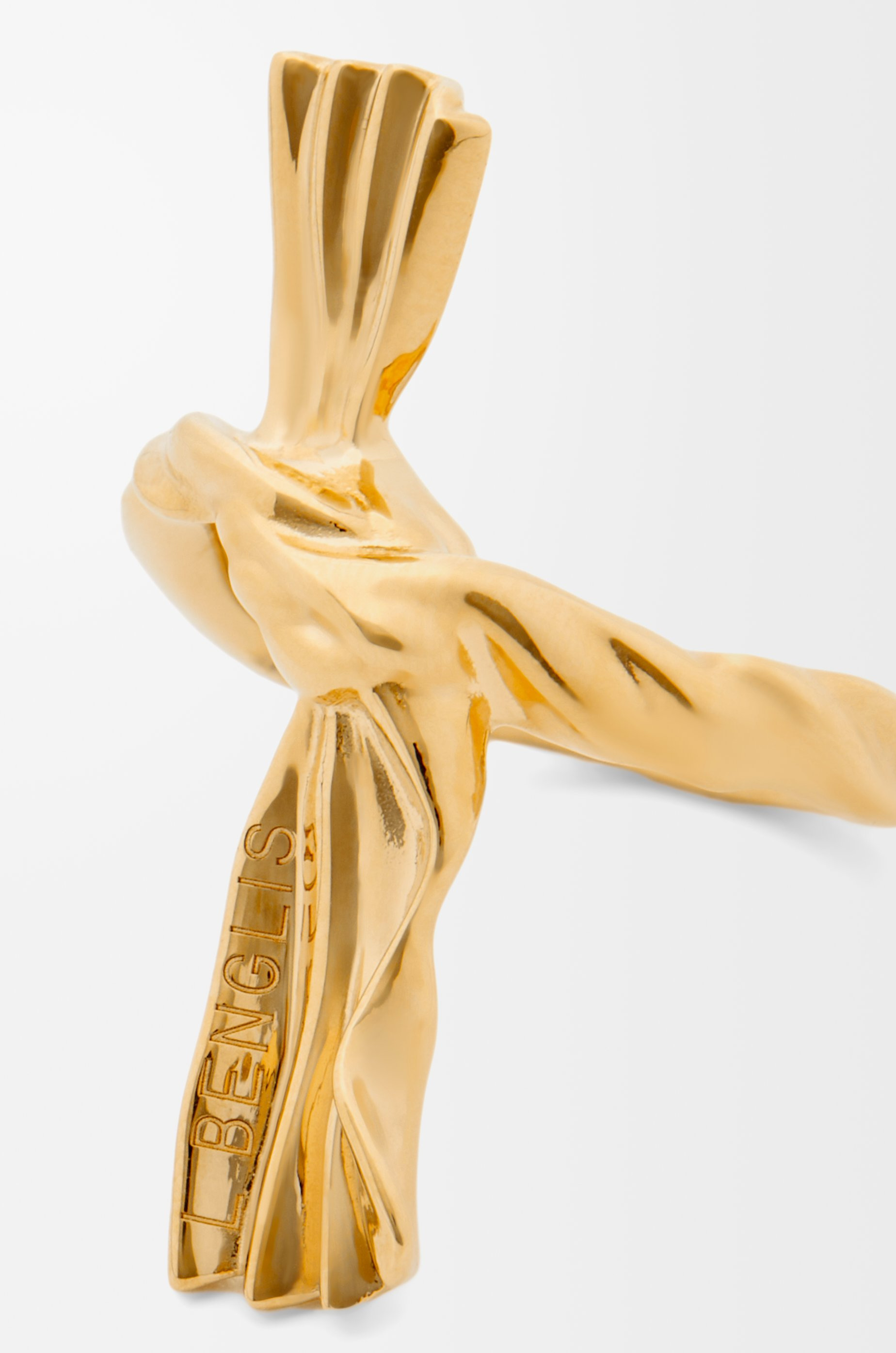 Knuckle Not ring in gold - 6