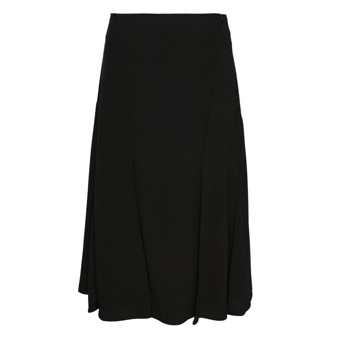 Fluid Wool Midi Skirt - 1