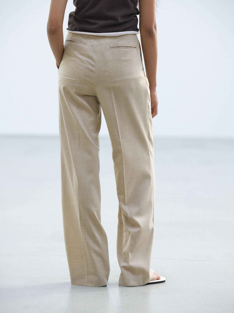 SUMMER TWIST CASHMERE PORA TWO-TUCK SLACKS 5