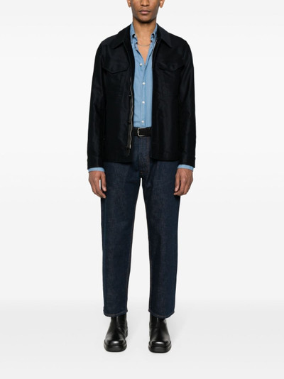 TOM FORD spread-collar cotton shirt jacket outlook