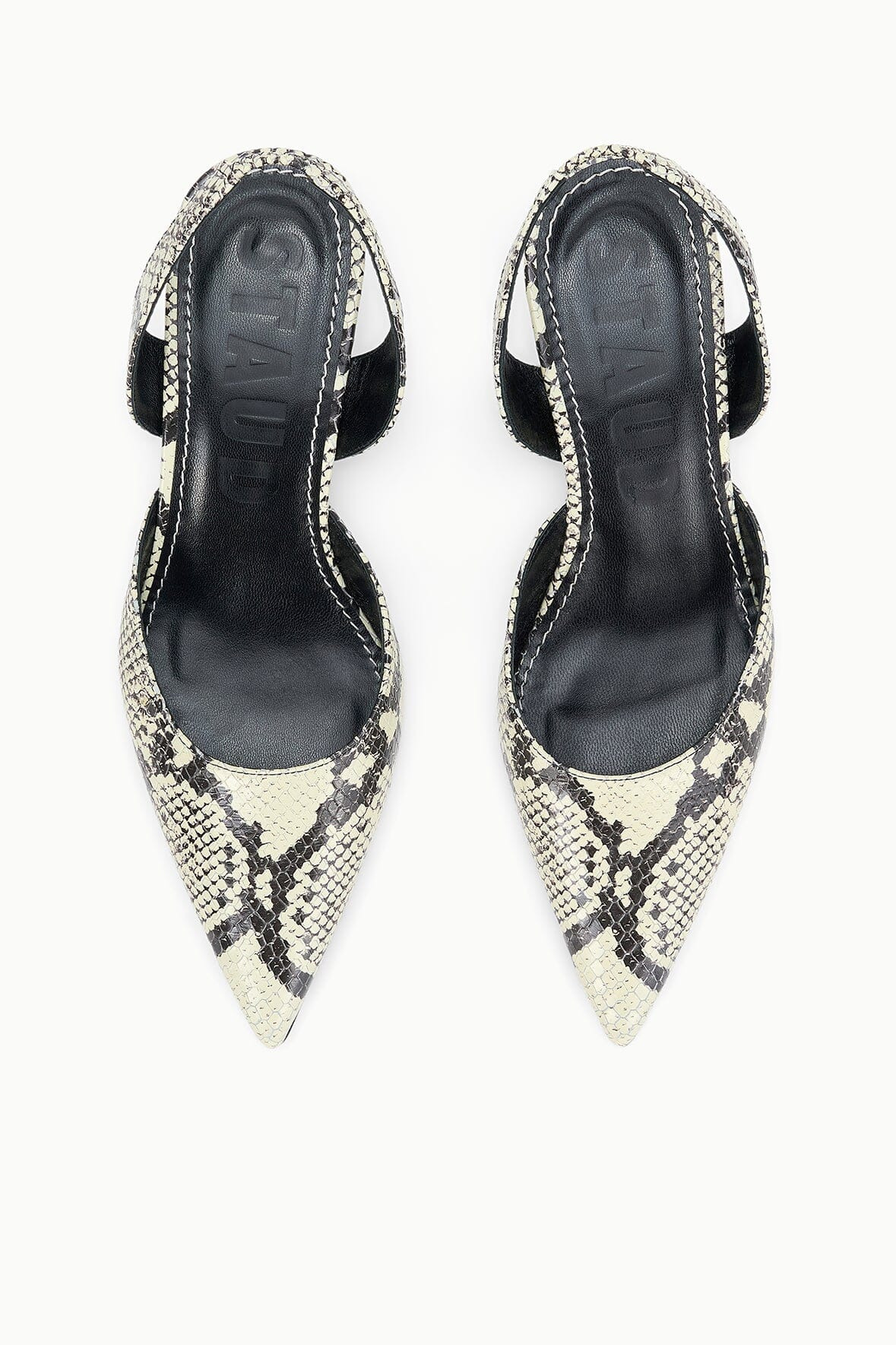 STAUD SEBASTIAN SLINGBACK WHITE SNAKE - 8