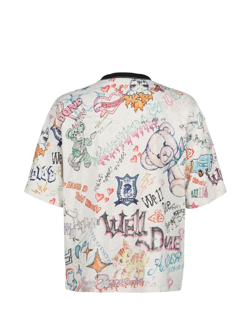 We11done graphic-print T-shirt outlook