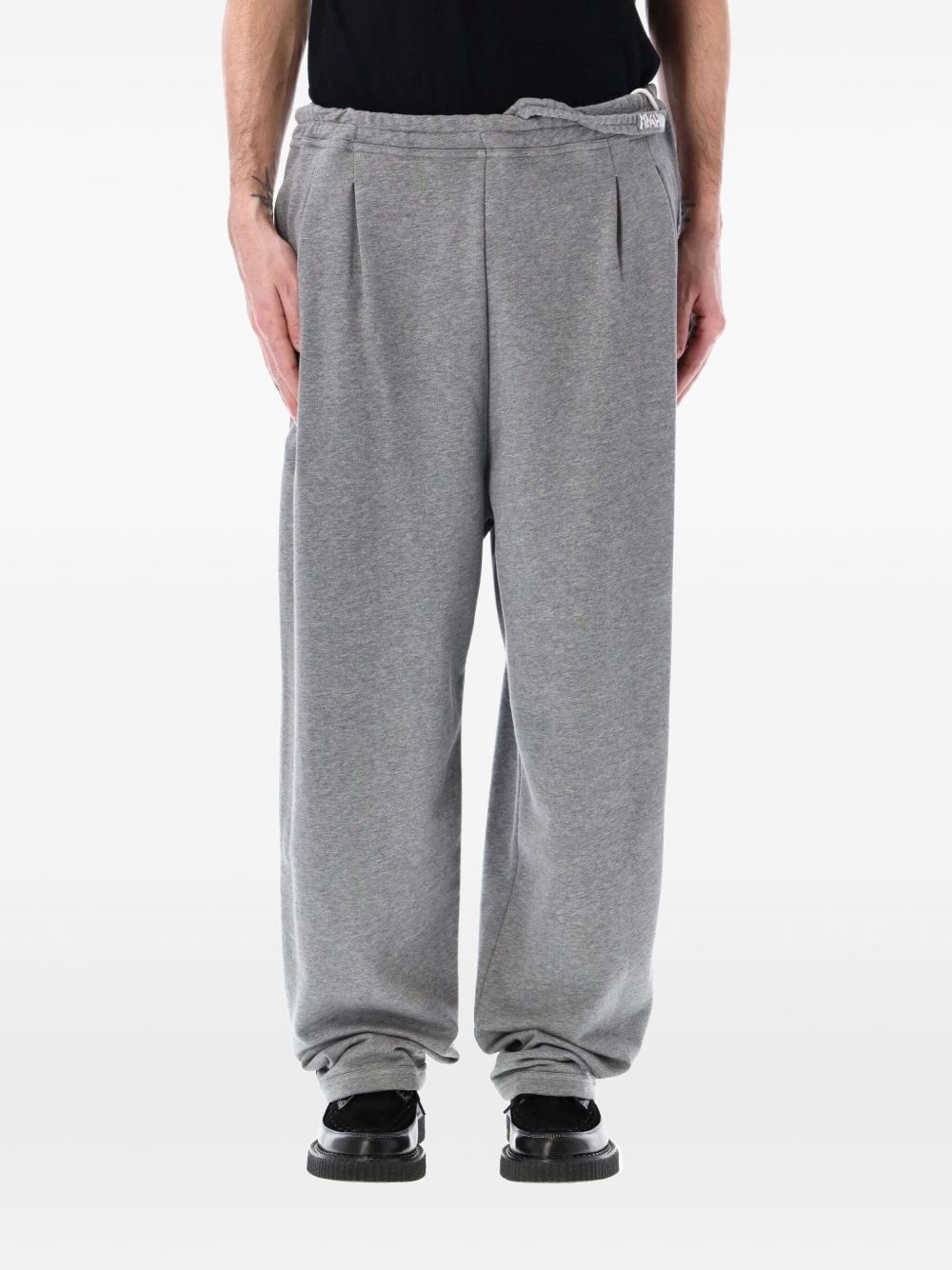 pleat detailing track pants - 1