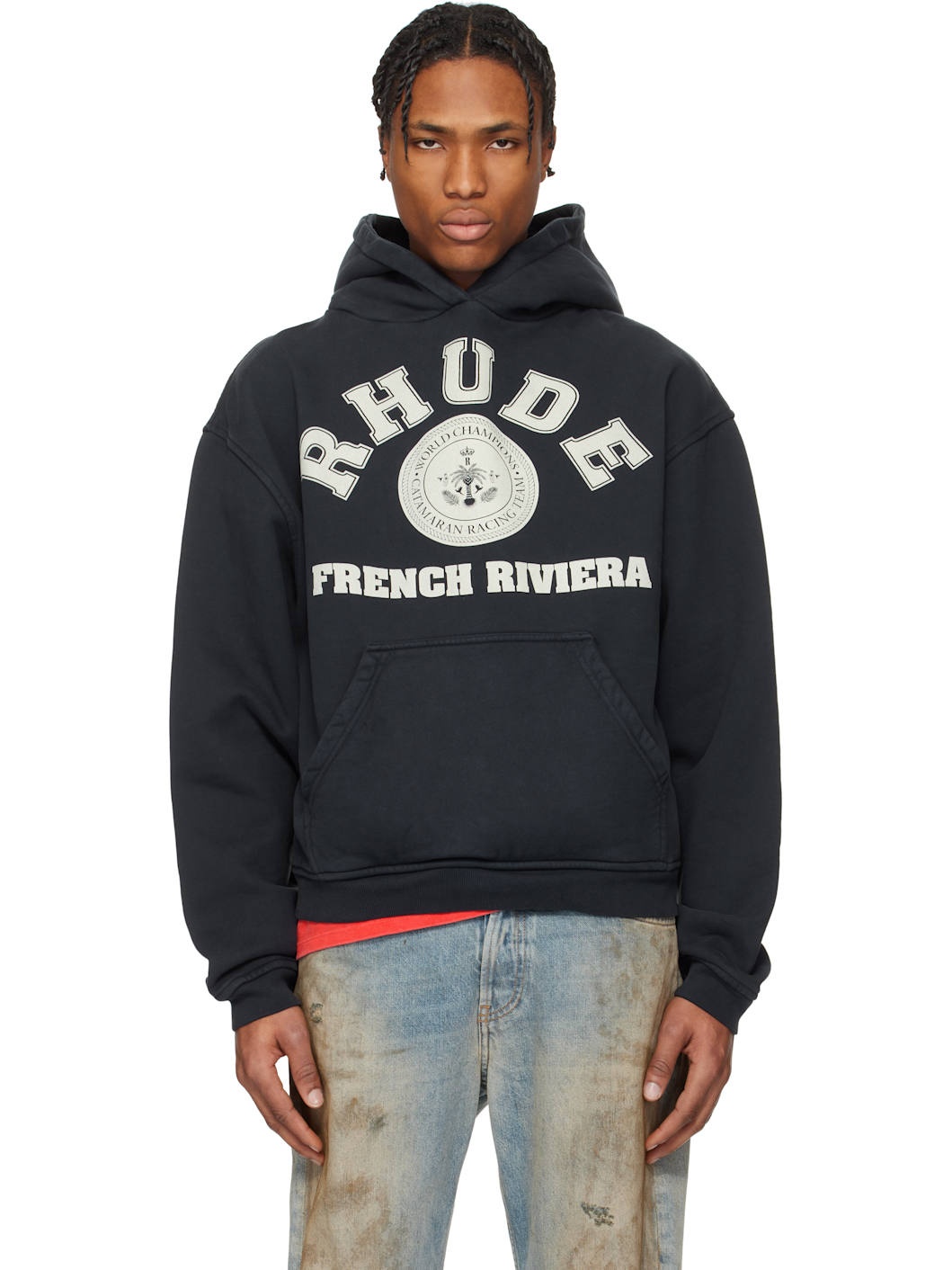 Black 'French Riviera' Hoodie - 1